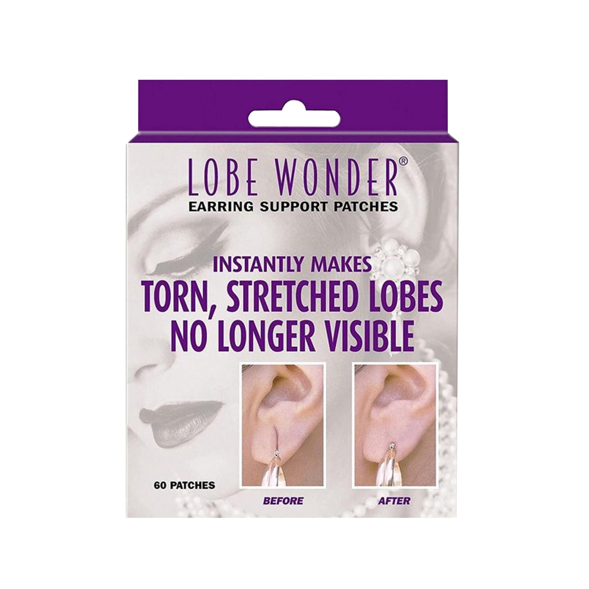 Lobe Wonder 240 Earring Support Patches Self Adhesive Oval