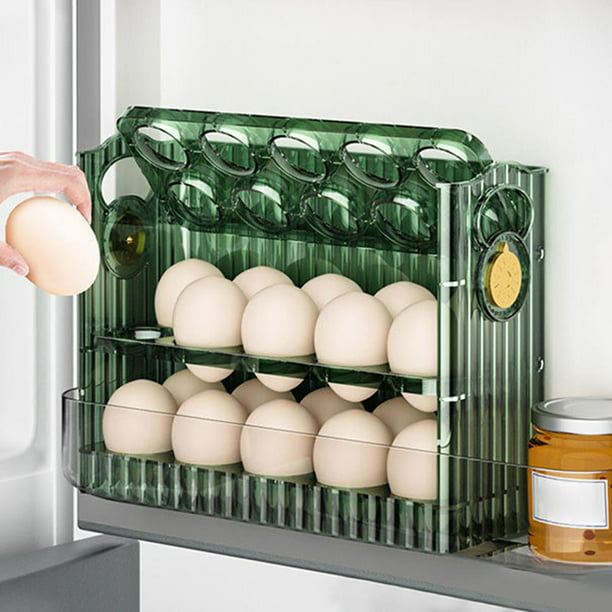 Portahuevos para refrigerador Bandeja para huevos de 30 rejillas