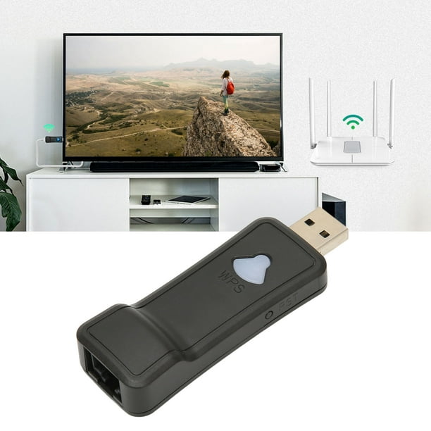 Adaptador De Red Inalámbrica De TV, Adaptador WiFi USB De Alta Sensibilidad  Multifunción Para TV