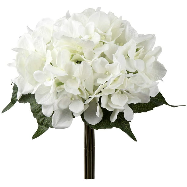 Flores artificiales de boda flores falsas ramo de hortensias