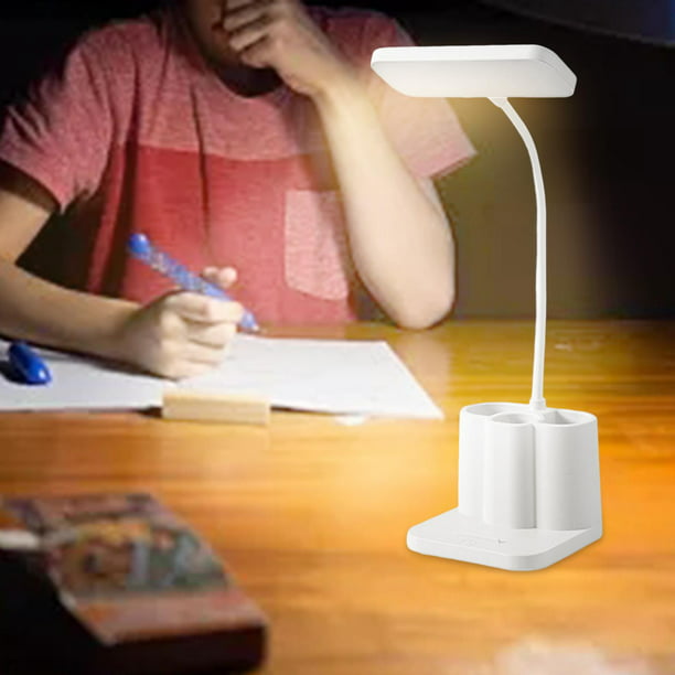 Lámpara LED de escritorio, atención ojos para leer y estudiar, lámpara de  oficina regulable de 3 modos, luz de escritorio con Control táctil Carga