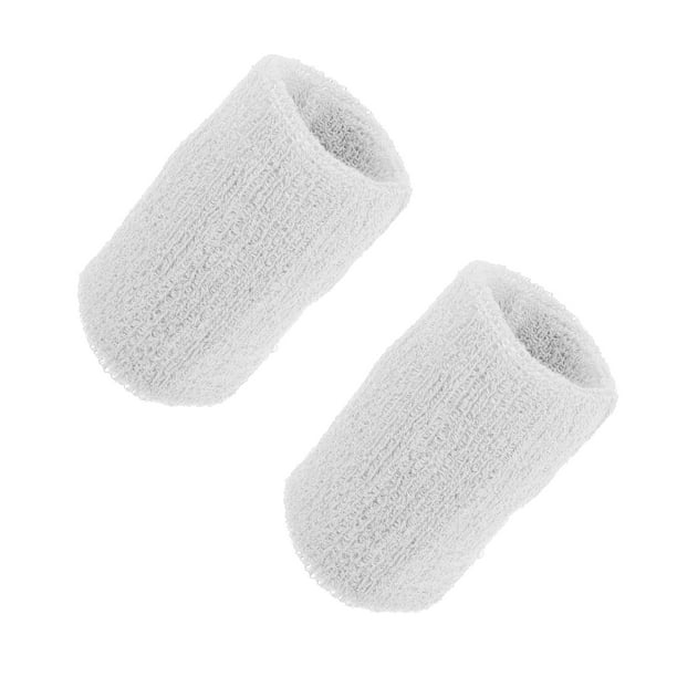 PICSIL Muñequeras de algodón, absorbentes y elásticas para entrenamiento,  bandas de sudor para fitness y tenis, pulseras antirozaduras para hombres y