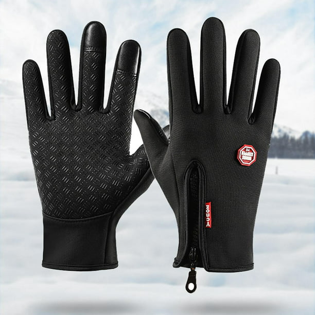 Guantes de trabajo con aislamiento impermeable, guantes térmicos de  invierno para hombres y mujeres, compatible con pantalla táctil, guantes de  esquí