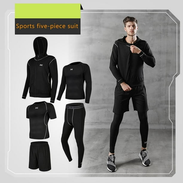 Conjunto de correr para hombre, chándal de entrenamiento, ropa deportiva  para exteriores, traje de compresión para