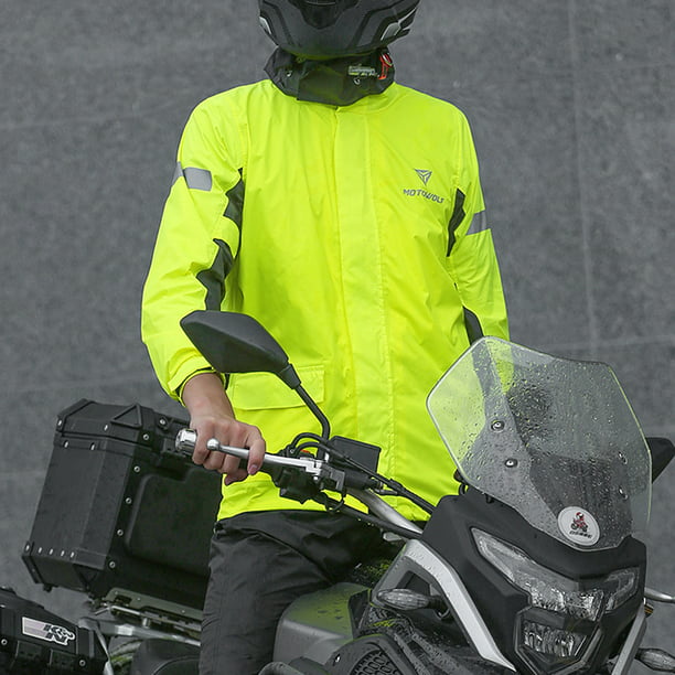 Comprar Chubasquero para motocicleta para hombre, traje para la lluvia, chaqueta  reflectante para lluvia, pantalones, motociclista, impermeable