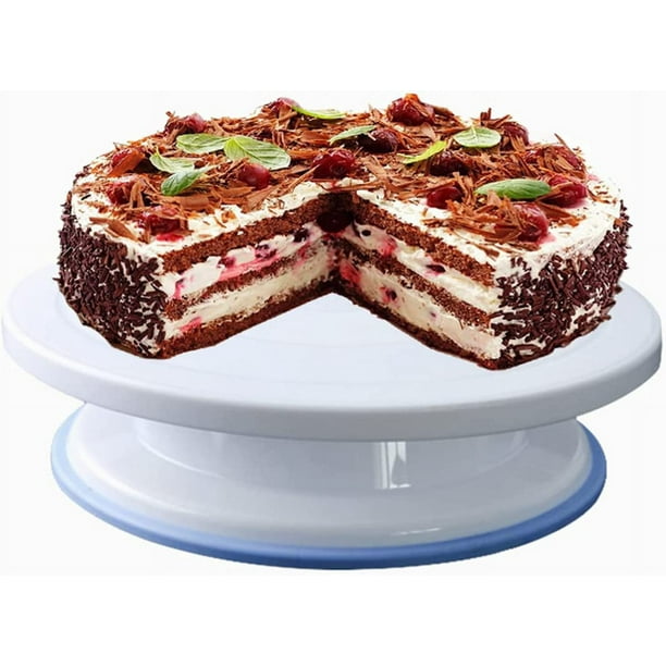 Bandeja giratoria para pasteles y repostería, soporte giratorio de 360 ​​° para  decorar pasteles, versión europea, 1 unidad Rojo Verde