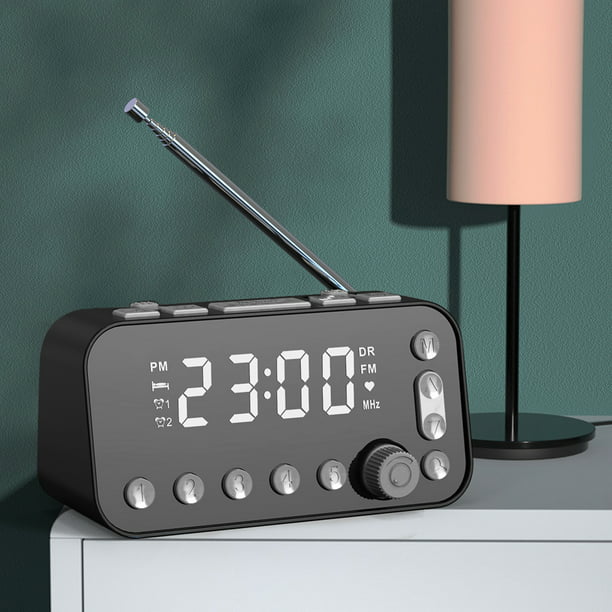 Despertador - Radio despertador digital LED con puerto de carga