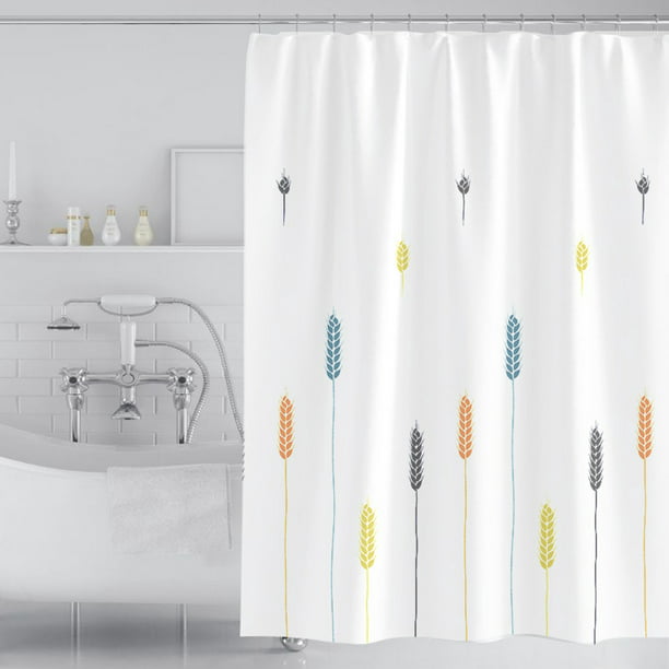 1 cortina de ducha, bonita cortina de baño, antimoho, tela de poliéster  impermeable, cortina de baño de 200x180cm JAMW Sencillez