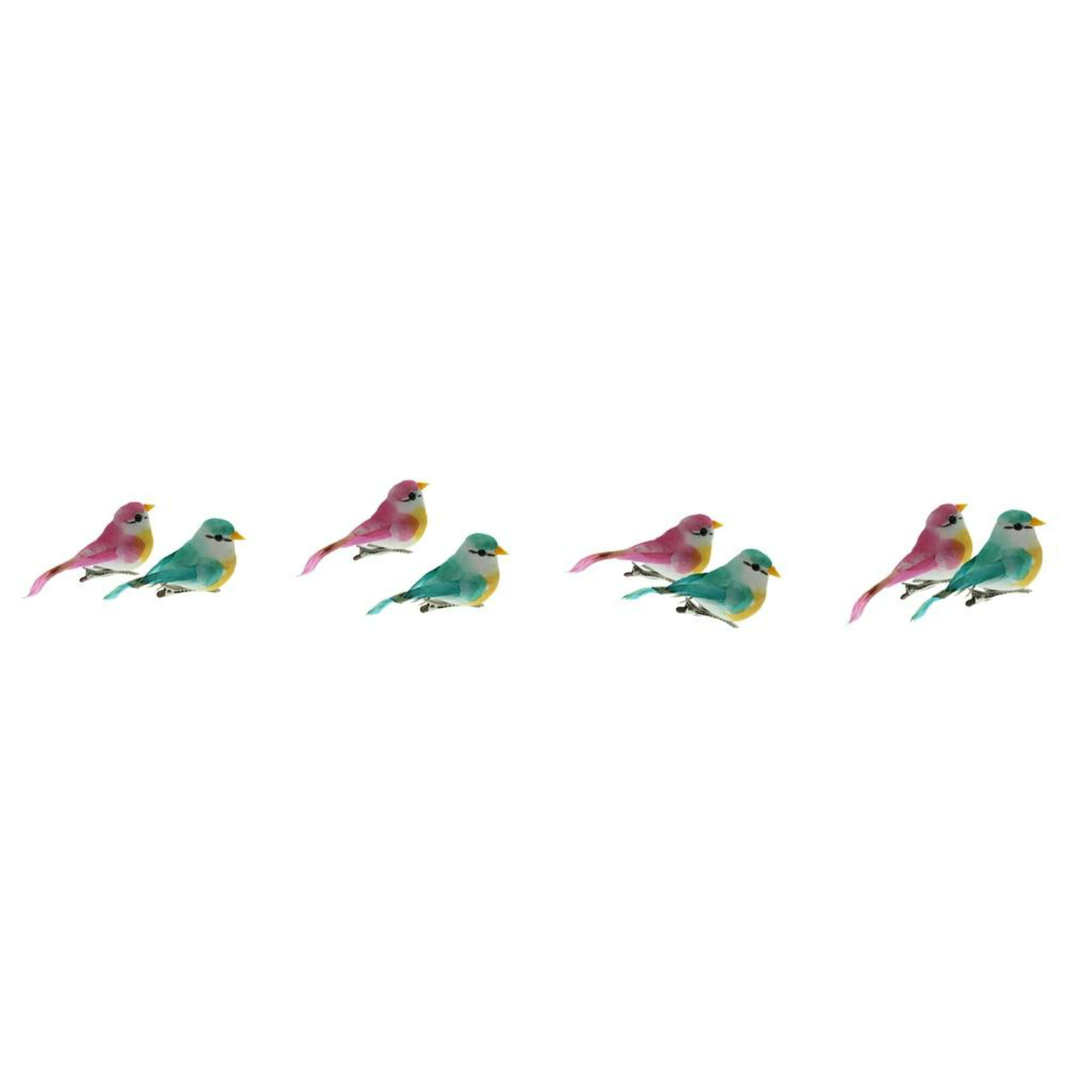 Mini decorativa pájaro pajarito hecho de espuma decoración 8 piezas para  decoración para hogar, decoración festiva, boda, decoración de t CUTICAT  Pájaro de espuma decorativa al aire libre