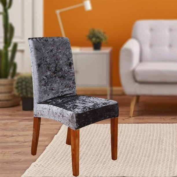 Comprar Funda de silla a cuadros, funda de asiento elástica para comedor,  fundas de cojines antideslizantes para sillas