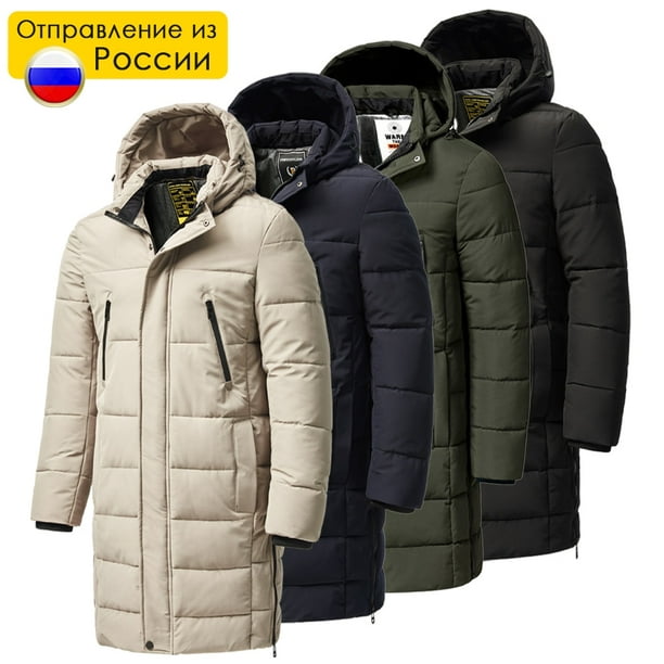 Hombres 2023 invierno nuevo más largo cálido grueso capucha Parkas chaqueta  abrigo hombres otoño prendas de vestir trajes clásico a prueba de viento  bolsillo Parka hombres Tan Jianjun unisex