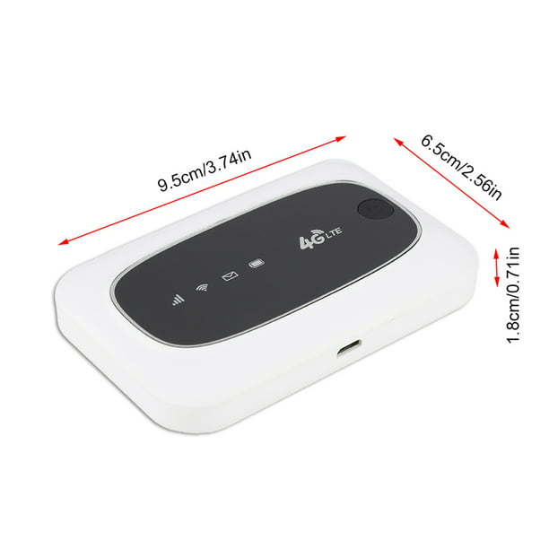  Hotspot WiFi móvil, punto de acceso portátil, mini módem WiFi  4G, enrutador móvil inalámbrico con pantalla de luces LED de 4 colores  (negro) : Electrónica