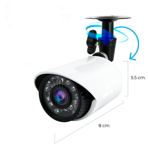 Kit Video Vigilancia 8 Cámaras 1MP Full HD 1080p CCTV