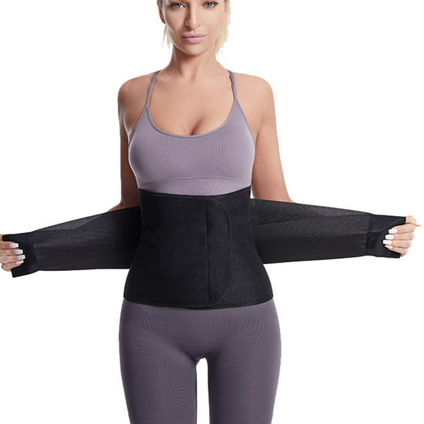 Faja de entrenamiento de cintura para mujer, 3 correas – Control de  abdomen, faja de sudor para entrenamiento, banda delgada para el vientre  para