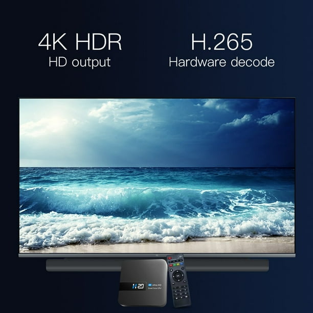 Dispositivo de TV inteligente HD, decodificador portátil 4K con