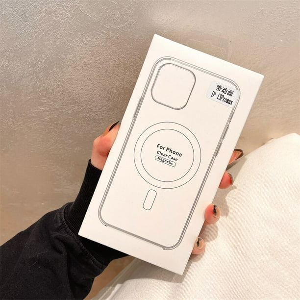 Magsafe funda de animación de carga inalámbrica magnética, transparente,  Original, para iPhone 15, 1 Alegría Market