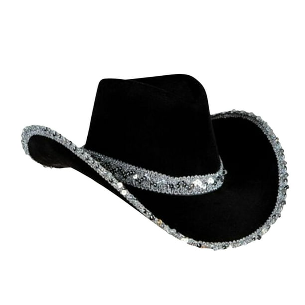 Sombrero Vaquero Negro para Mujer