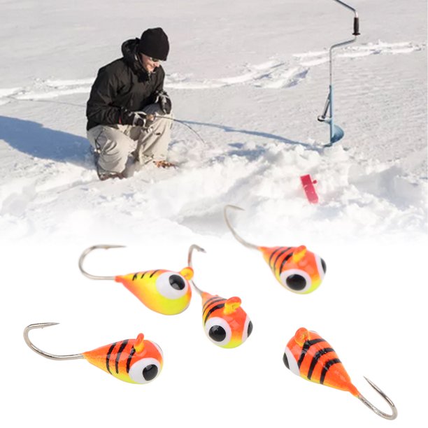 Anzuelos de pesca en hielo, 5 anzuelos de pesca en hielo de