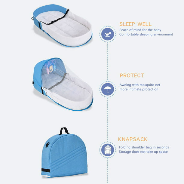 Cambiador portátil de viaje Conejitos personalizado para bebé - BabyTete