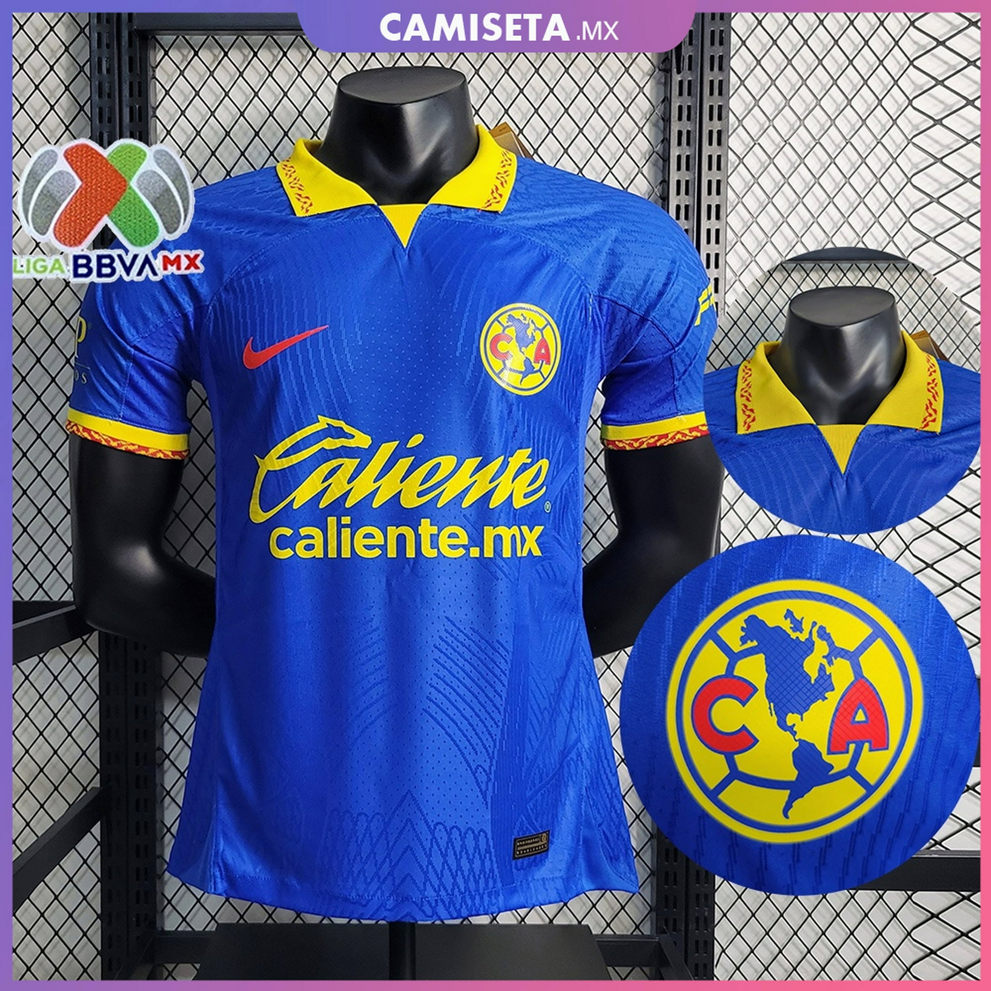 Jugador 2023 2024 Jersey America Visita Camisas de Fútbol