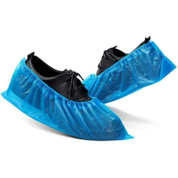 Cubrezapatos impermeable azul 100 unidades