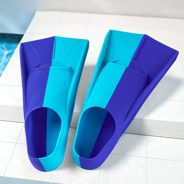 Hemoton 1 par de aletas de natación niño azul Aldult plástico