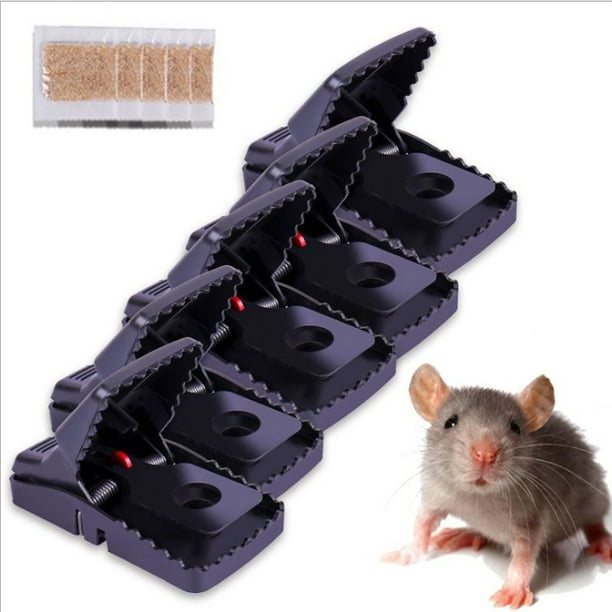 Trampa para ratas con pedal de 5 piezas, trampa para ratones