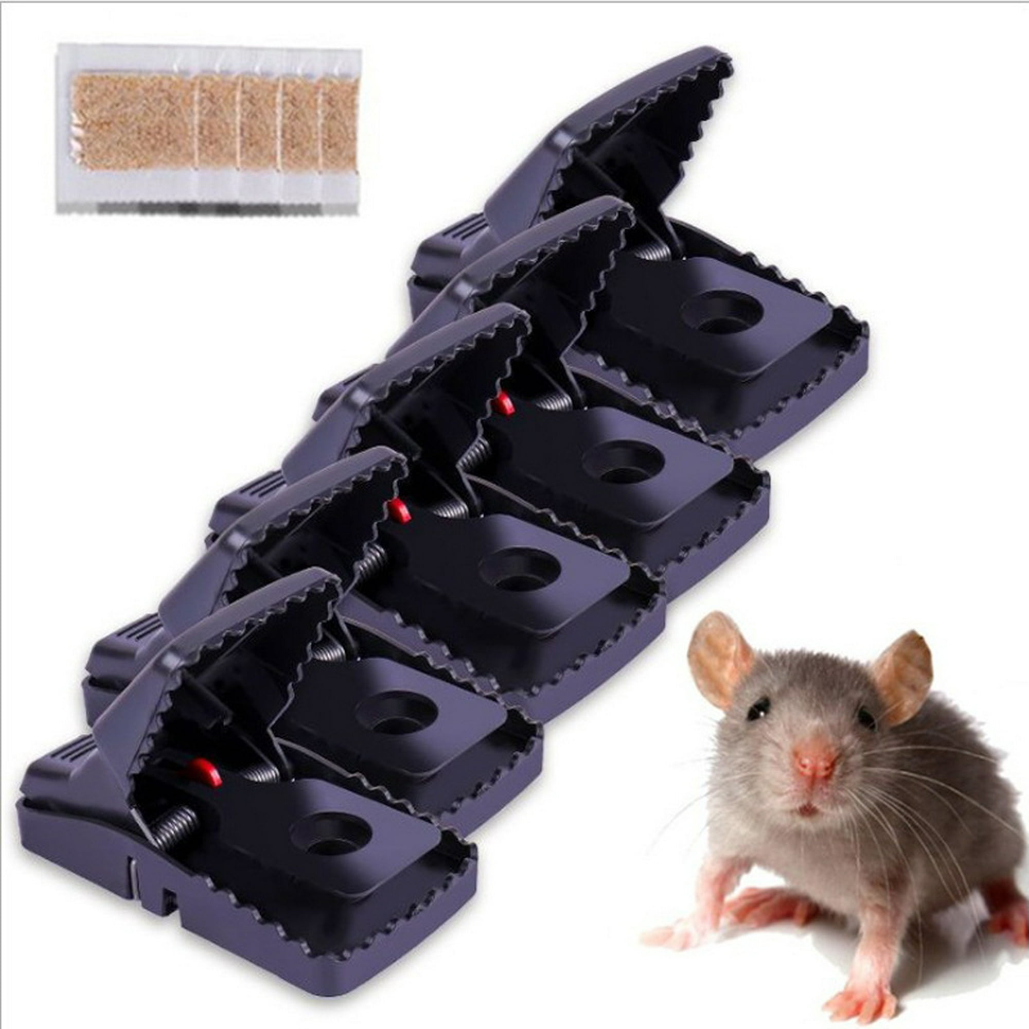 Trampa para ratas con pedal de 5 piezas, trampa para ratones, trampas para  roedores, trampas para ratas mortales y sin humanidad, paquete de 5
