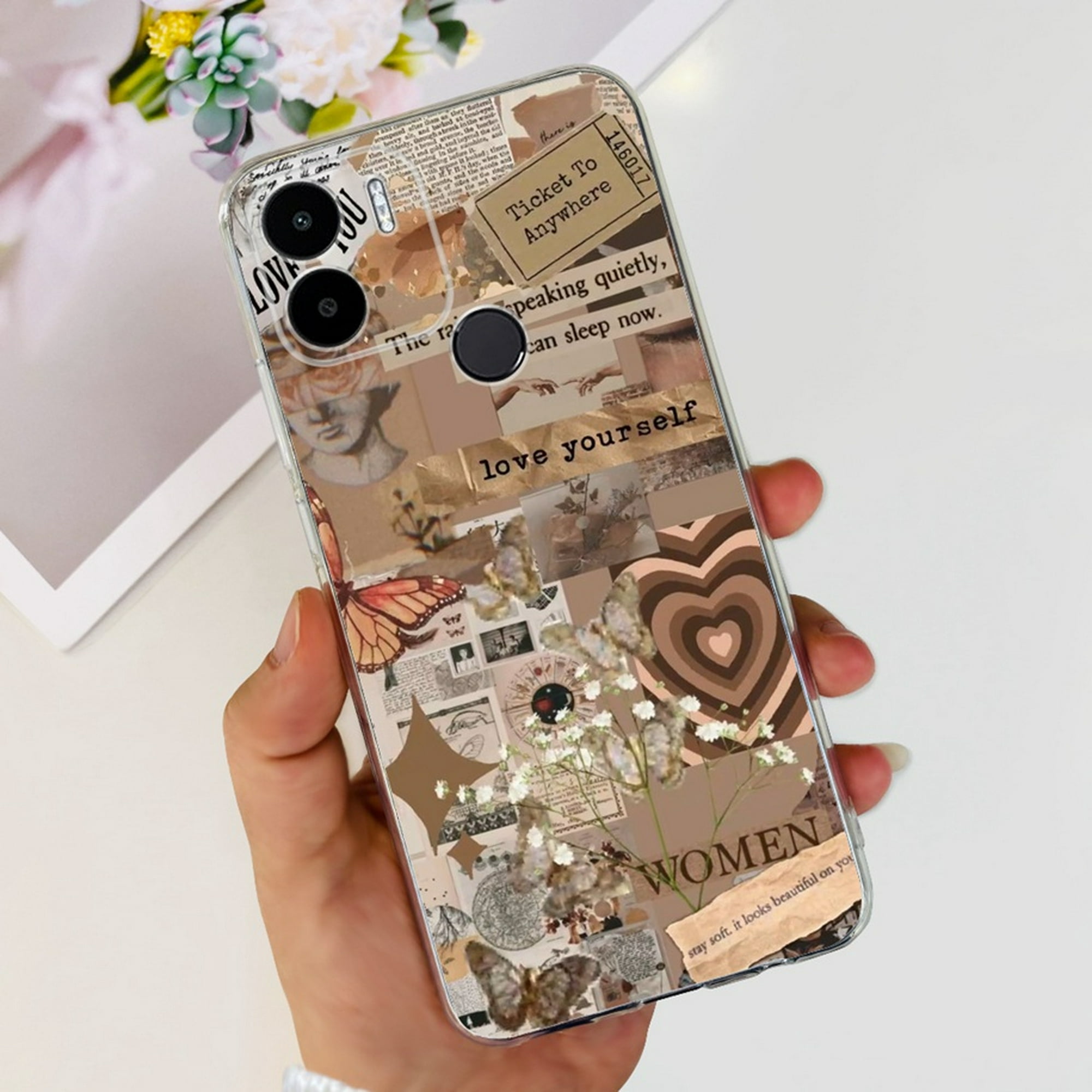 Xiaomi Redmi A2 Plus 2023 Funda Lindo Amor Corazón Teléfono