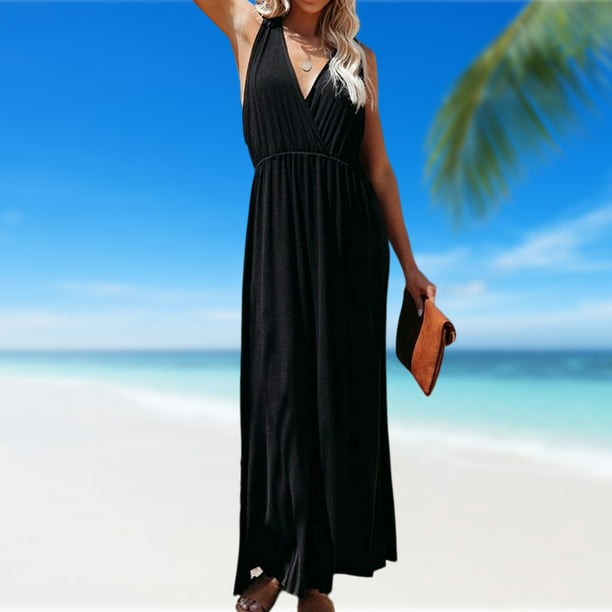 Vestido Silver - Negro - Vestido Playa Mujer