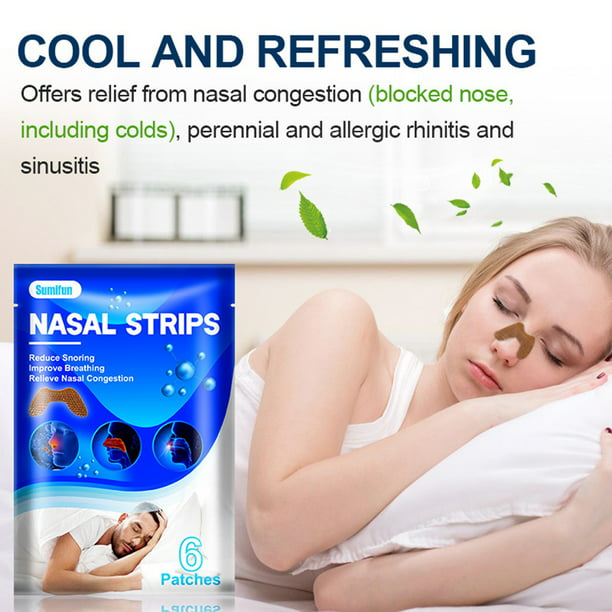 Tiras nasales para mejorar el sueño, Reduce los ronquidos, alivia la  congestión Nasal, trabajo de fuerza