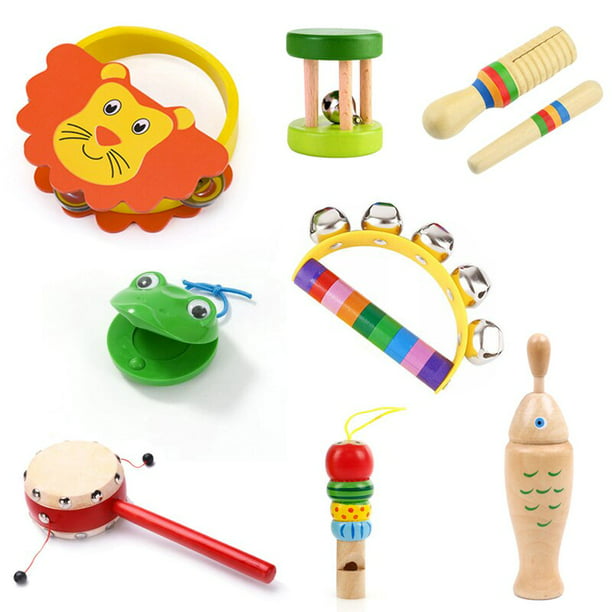 Purpledi 33 Pcs Juguetes Instrumentos Musicales, Infantiles Juguetes de  Instrumentos de Percusión Educativos, Educativo Musical de Bebé, Juguete y  Regalos para Niños de Navidad y Cumpleaños etc : : Juguetes y  juegos