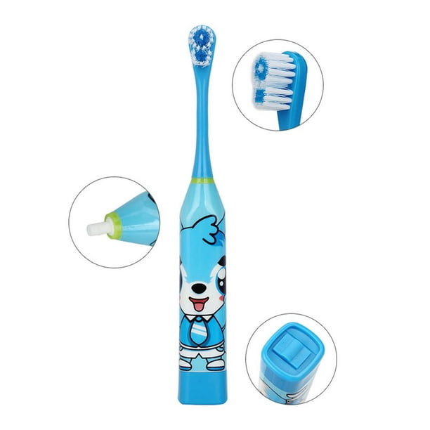 Ananiver divorcio Inspeccionar Cepillo de dientes eléctrico para niños, dibujos animados a prueba de agua para  niños y niñas azul Sywqhk Libre de BPA | Walmart en línea