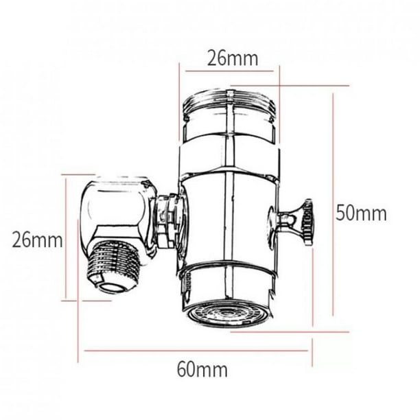 Aireador grifo cocina 3 modos salida de agua con alargador acero