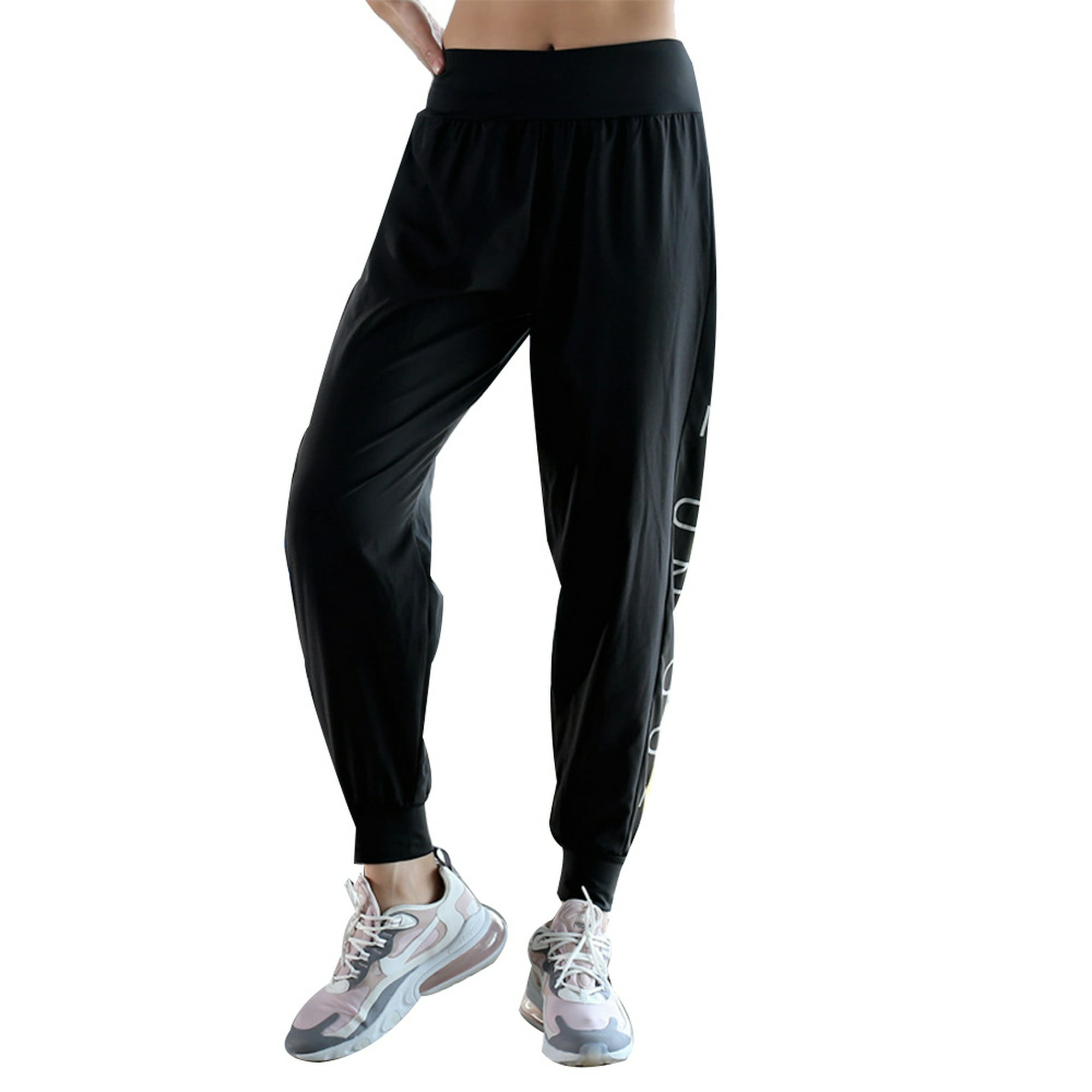 Pantalones deportivos tipo jogger con bolsillos, para mujer, ajuste  atlético para gimnasio o para descanso