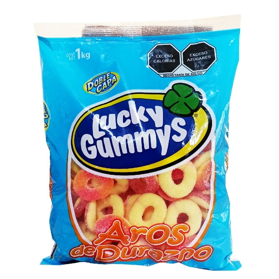 Lucky Gummys Aros de Durazno Lucky Lucky Gummys Aros de Durazno 1kg