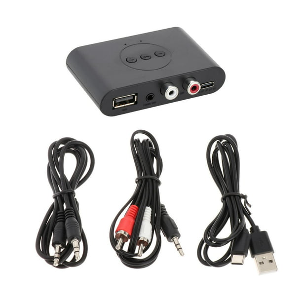 Transmisor Bluetooth Adaptador de audio para TV: Receptor inalámbrico con  RCA óptico RCA Aux Coaxial USB TF Entradas - para el hogar Amplificador de