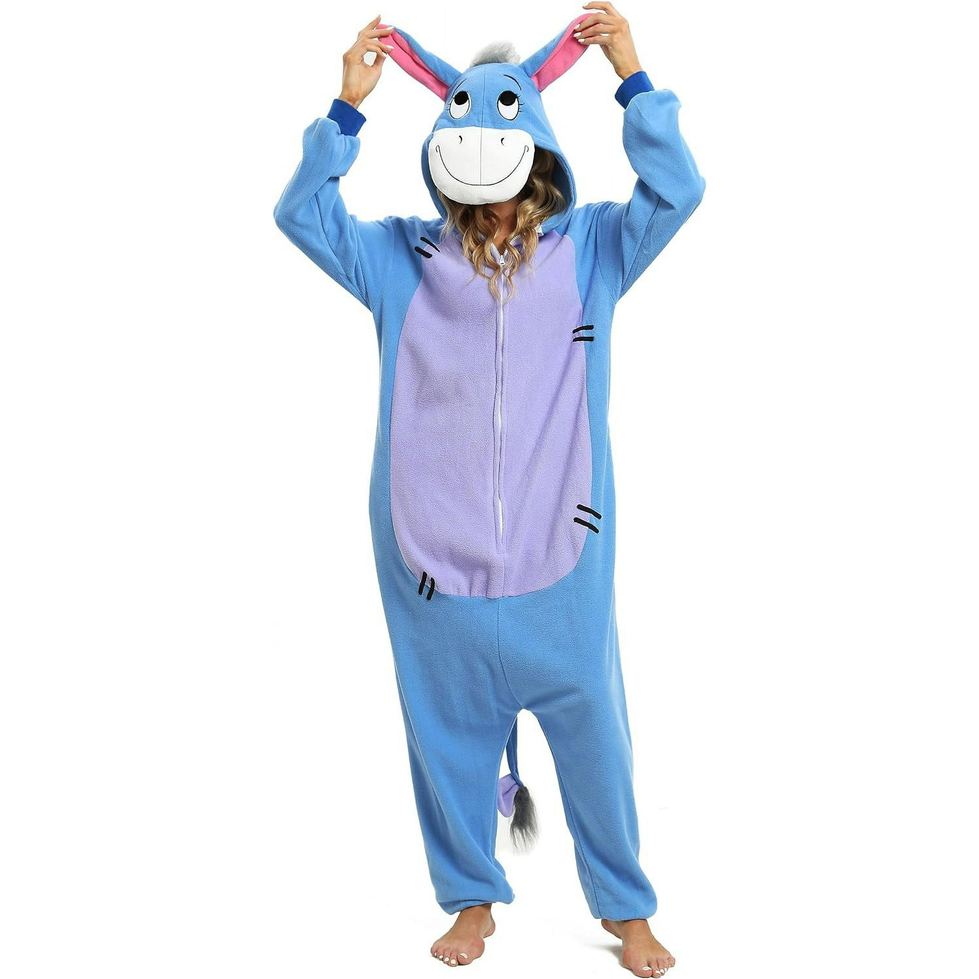 Stitch - Pijama unisex para cosplay, Halloween, disfraz de animal, color  azul con puntada, talla XL, Azul (Stitch-Blue)