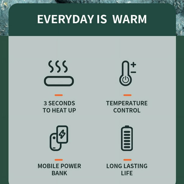 Calentador de manos eléctrico portátil 2 engranajes Temperatura