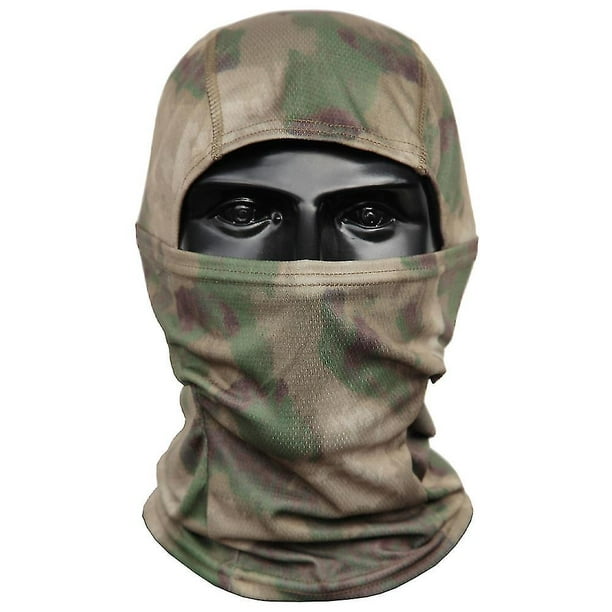 Pasamontañas táctico militar Snood Neck Warmer Camo Army Face Mask Cover -  FG Kuyhfg Sin marca