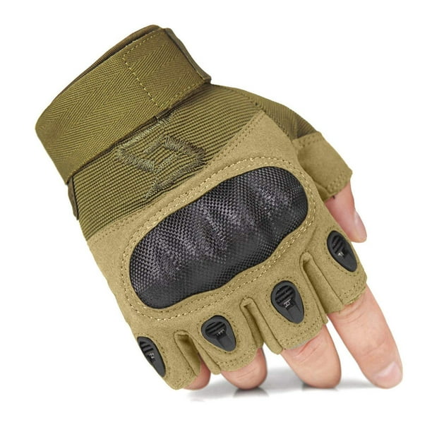 Guantes tácticos sin dedos, guantes de con nudillos duros para entrenamiento deportivo al ai XianweiShao 8390615116725 | Walmart en línea