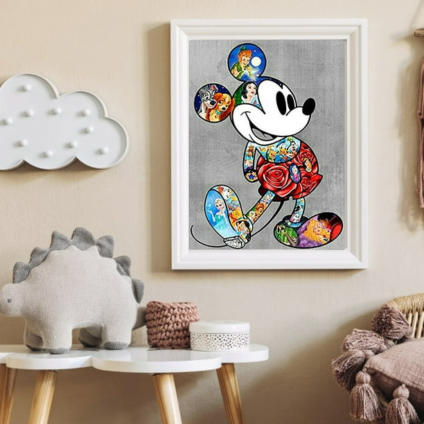 Mickey Mouse (20x25) - Pintura Diamante Redondo