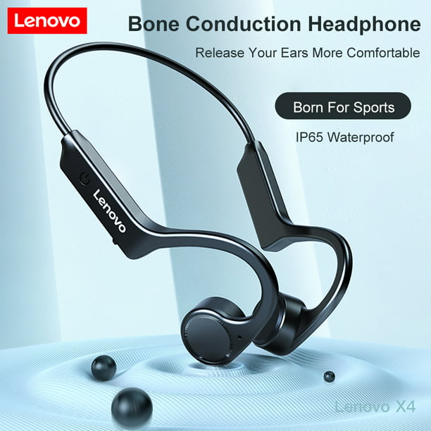 Auriculares Lenovo X4 Auriculares de conducción ósea Auriculares  inalámbricos Bluetooth 5.0 Auriculares deportivos al aire libre Manos  libres impermeables con micrófono Lenovo Auriculares