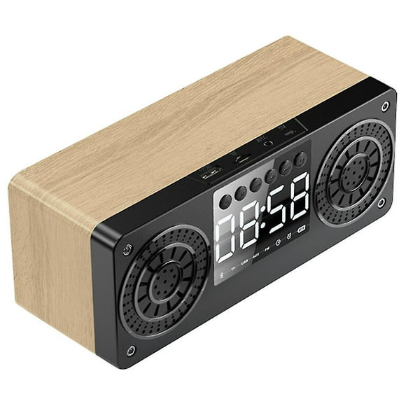 reloj de madera altavoz bluetooth computadora de casa móvil altavoz pequeño kaili sencillez