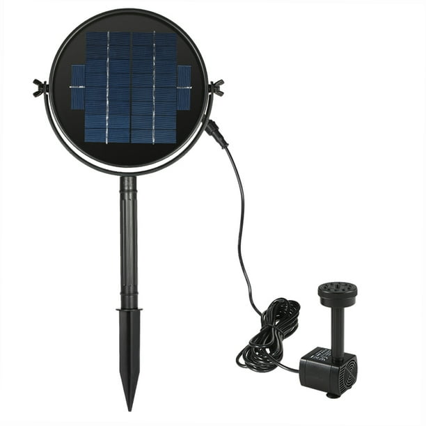 Irfora Mini bomba de fuente solar Bomba de agua solar Kit de panel de  energía Bomba de agua de panel solar para piscina de jardín Irfora Panel  solar
