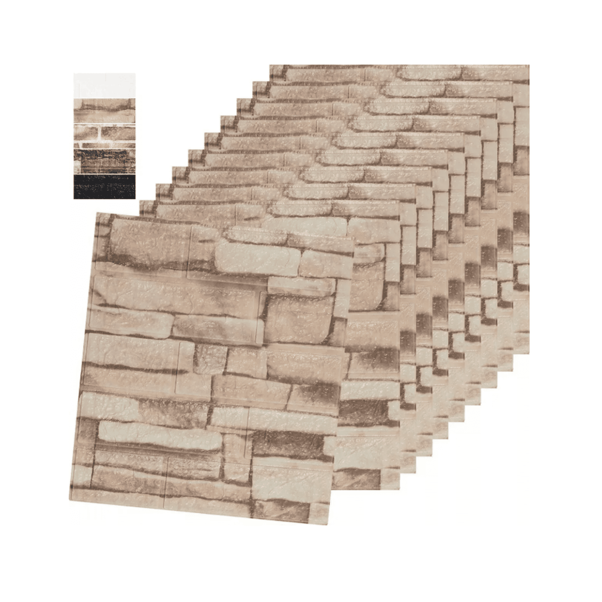 Panel 3d pegatina pared patrón ladrillo papel tapiz 30piezas