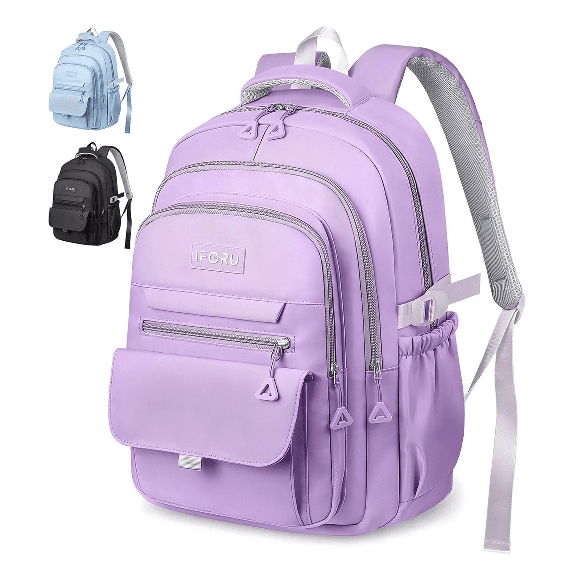 Mochila escolar viaje bolsa para laptop 15.6 inch antirrobo mochilas de mujer xtellar morado