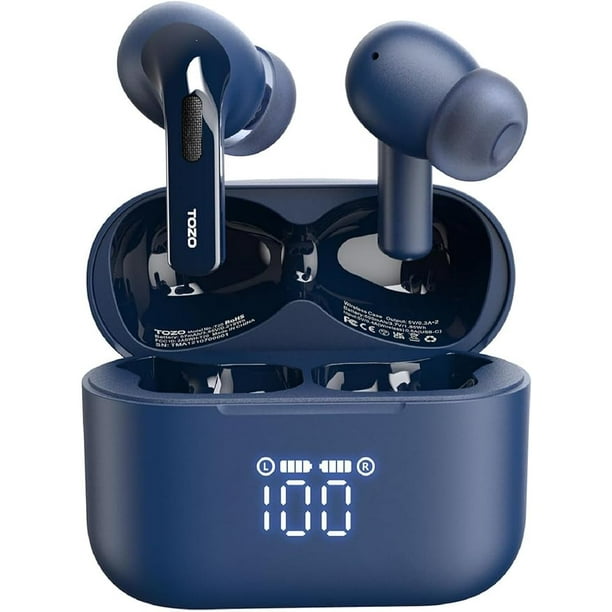 TOZO T20 Auriculares inalámbricos Bluetooth 48,5 horas de reproducción con  pantalla digital LED, IPX Alegría Market