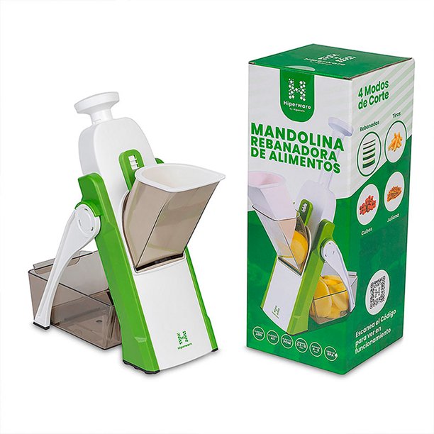 Brieftons QuickPrep - Cortador de mandolina para cocina, rebanador de  verduras multiusos de alta calidad, cortador, triturador, con 4 modos de  corte