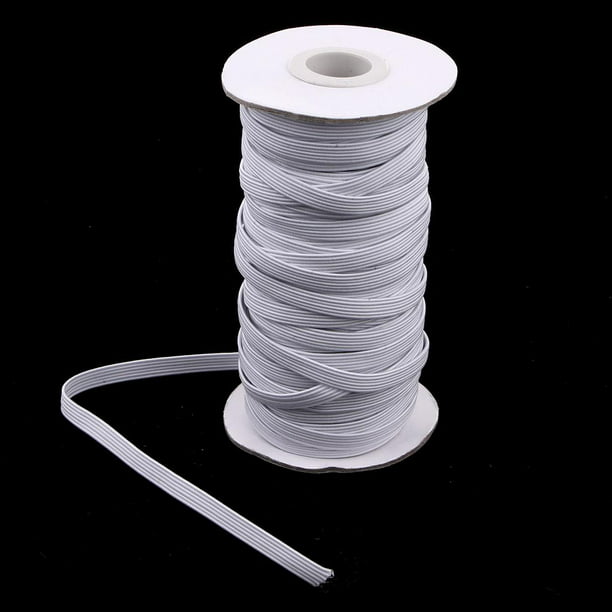 1 rollo de cordón elástico, banda de costura elástica plana para